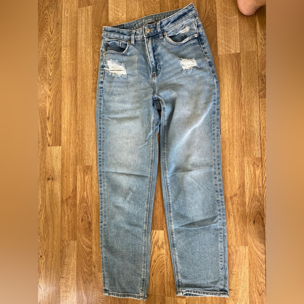 American Eagle Outfitters Light Blue Mom Jeans